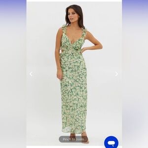 Selfie Leslie Second Chances Ruffle Trim Maxi Dress XS